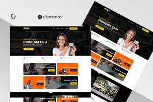 Template Site para Auto Escolas 100% Editável Elementor - Artes e Templates Artes Canva