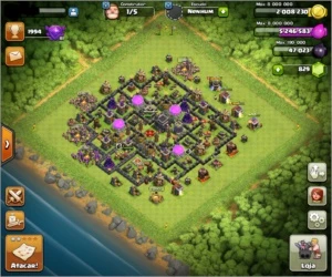VENDO CV9 FULL COM TROCA DE NOME MUITO BARATO! COC - Clash of Clans