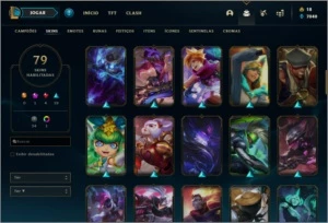 Conta com TODOS os champs e 79 skins - League of Legends LOL