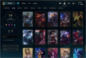 Conta com TODOS os champs e 79 skins - League of Legends LOL