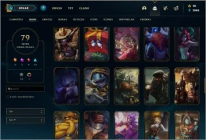 Conta com TODOS os champs e 79 skins - League of Legends LOL