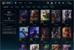 Conta ouro 4 com 43 champs e 9 skins - League of Legends LOL