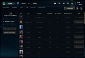 Conta ouro 4 com 43 champs e 9 skins - League of Legends LOL