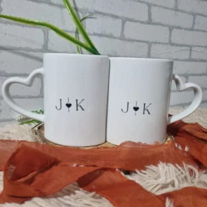 Par de Canecas de Encaixe Personalizadas - Artesanato e Personalizados