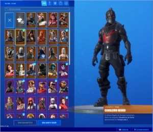 Conta Fortnite Cavaleiro Negro