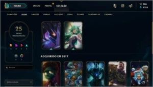 Conta Lol Gold 1 82 Champs 25 Skins - League of Legends