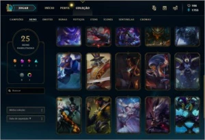 Conta Lol Gold 1 82 Champs 25 Skins - League of Legends