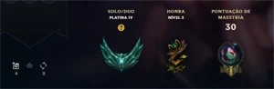 conta lol platina 4 57%wr - League of Legends
