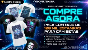 Pack Com Mais De 100 Mil Designs De Estampa Para Camisetas - Outros