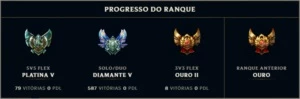 CONTA LOL DIAMANTE 5 - League of Legends