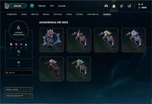 Conta Platina 3 com 27 Champs e 7 Skins - League of Legends LOL