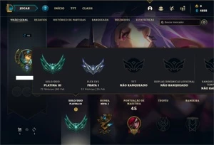 Conta Platina 3 com 27 Champs e 7 Skins - League of Legends LOL