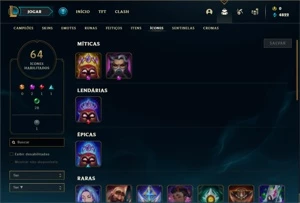 Conta Platina 3 com 27 Champs e 7 Skins - League of Legends LOL