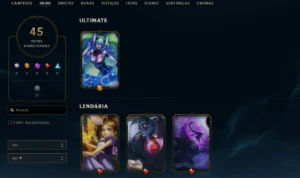 Conta League of Legends Full Acesso - 87 Champs e 45 Skins LOL