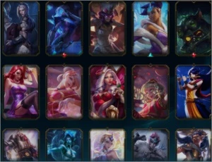 Skins com Bordas Raras, 108 campeões 152 skins - League of Legends LOL