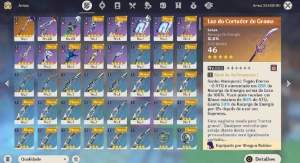 AR25 - Raiden Shogun + BIS + 21 tiros - Genshin Impact
