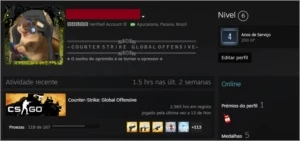 CSGO Águia 2, 2021 Verde, 4 Medalhas - Counter Strike