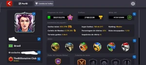 [Mais Vendido] Contas 8 Ball Pool Com Tacos Lendários - Outros
