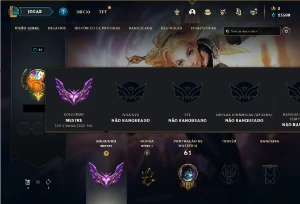 Conta LoL Rank Elo MESTRE Season Temporada 13 - League of Legends