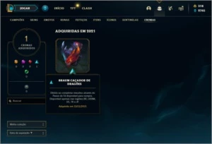 Conta diamante 4 com 14 skins e 40 champs - League of Legends LOL