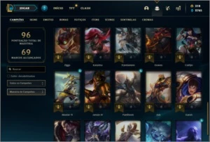 Conta diamante 4 com 14 skins e 40 champs - League of Legends LOL