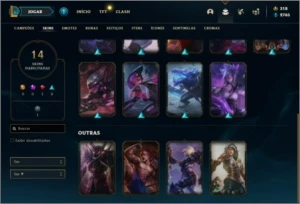 Conta diamante 4 com 14 skins e 40 champs - League of Legends LOL