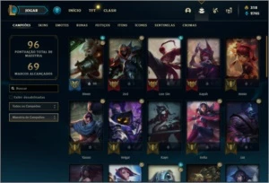 Conta diamante 4 com 14 skins e 40 champs - League of Legends LOL