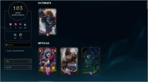 Conta Diamante 4 103 Skins c/ Vayne Ladra de Almas - League of Legends LOL