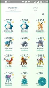 Conta Pokémon Go Lv 30 Time Amarelo - Cães Lendários + Ho-Oh