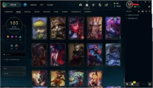 Conta LOL 89 plat 1 - League of Legends