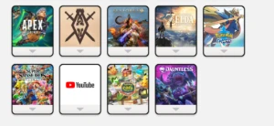 Conta nintendo com vários jogos