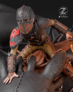 Hiccup and Toothless - domando meu dragon 3d stl - Outros