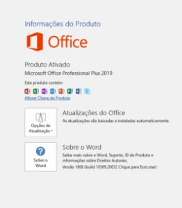 Windows 10 + Microsoft Office Pro Plus 2019 + APPs  - Softwares e Licenças