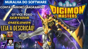 Conta Digimon Masters Com Darknessbagramon + Ot Vice Roxo