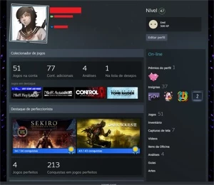 Conta Steam (muitos jogos TRIPLO A)
