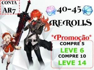 GENSHIN IMPACT - CONTAS - AR7 - PARA REROLLS