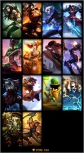 Conta - League Of Legends Ouro 1- 123 Champs + 14 Skins LOL