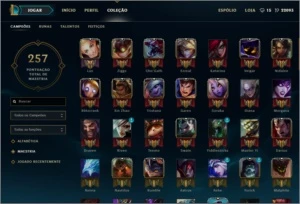 Conta - League Of Legends Ouro 1- 123 Champs + 14 Skins LOL