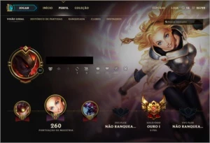 Conta - League Of Legends Ouro 1- 123 Champs + 14 Skins LOL
