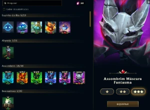 1229 SKINS - ex Grão Mestre + Skins Valorant + TFT + WR - League of Legends LOL