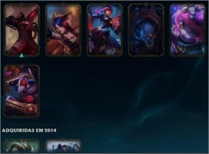 Conta do League of Legends Platina IV LOL