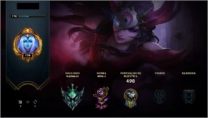 Conta do League of Legends Platina IV LOL