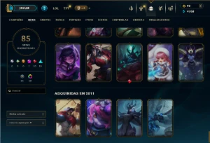 Conta  Janna e Elise Vitoriosa + Kayle Juiza + Rammus Rei - League of Legends LOL