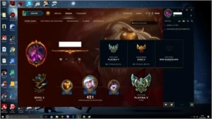 CONTA PLATINA V NA FLEX E G2 NA SOLO - League of Legends LOL