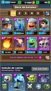 MELHOR PREÇO: CLASH ROYALE 3 LENDÁRIAS LVL 9