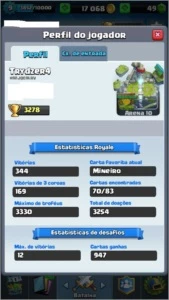 MELHOR PREÇO: CLASH ROYALE 3 LENDÁRIAS LVL 9
