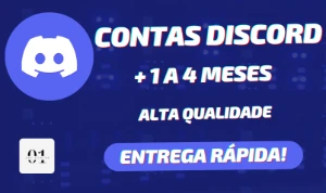 CONTAS DISCORD +1 A 4 MESES + EMAIL [ALTA QUALIDADE] + TOKEN