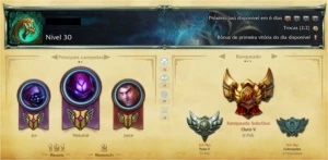 Conta Ouro V - Borda Prata - League of Legends LOL