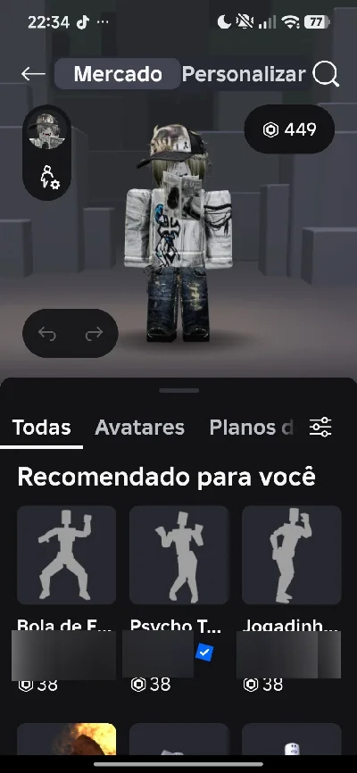 Vendo conta de blox fruta - Roblox