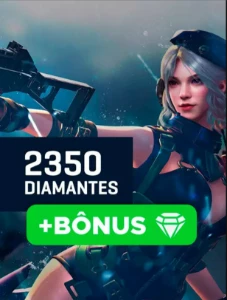 2350 Diamantes Free Fire + 345 bônus!